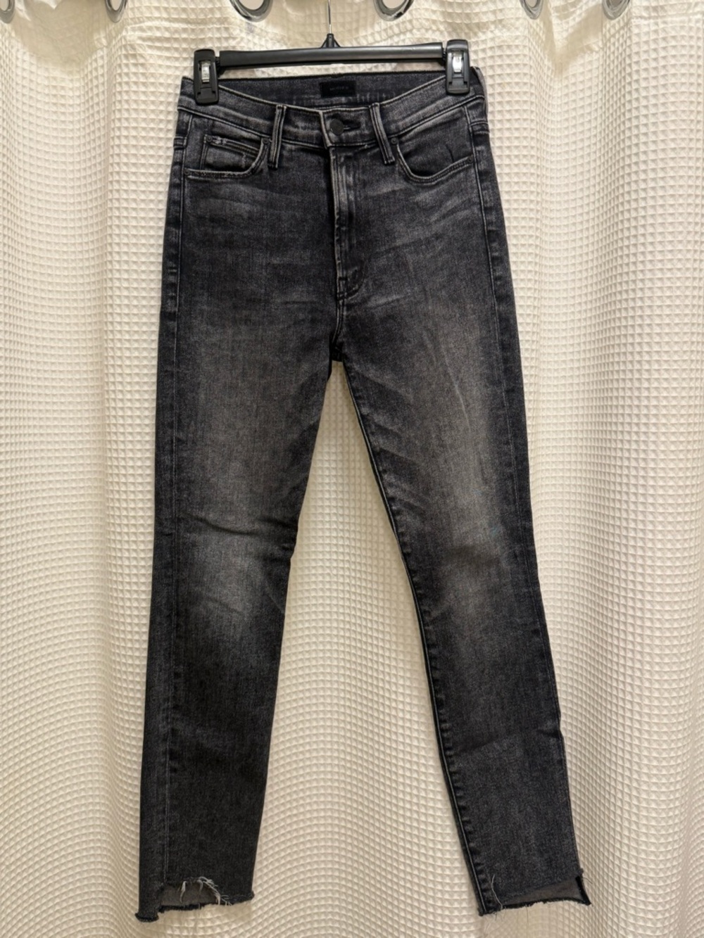 Mother Black Washed Slim Jeans - size 26